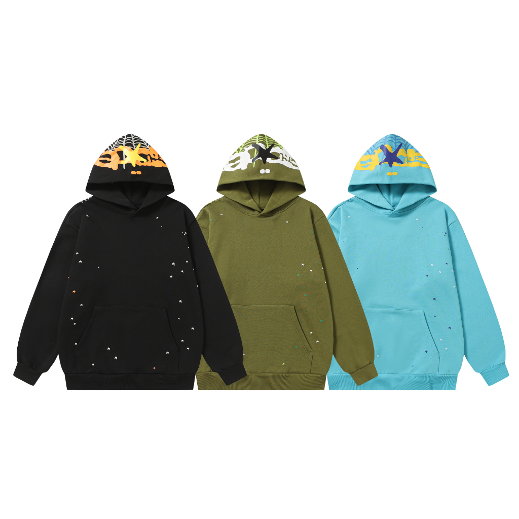 Sp5der Hood Graphic Hoodie