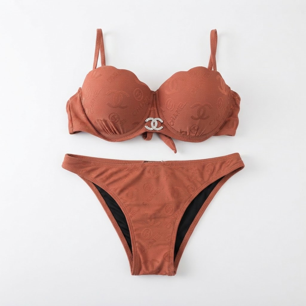 Chanel Terracotta CC Bikini Set