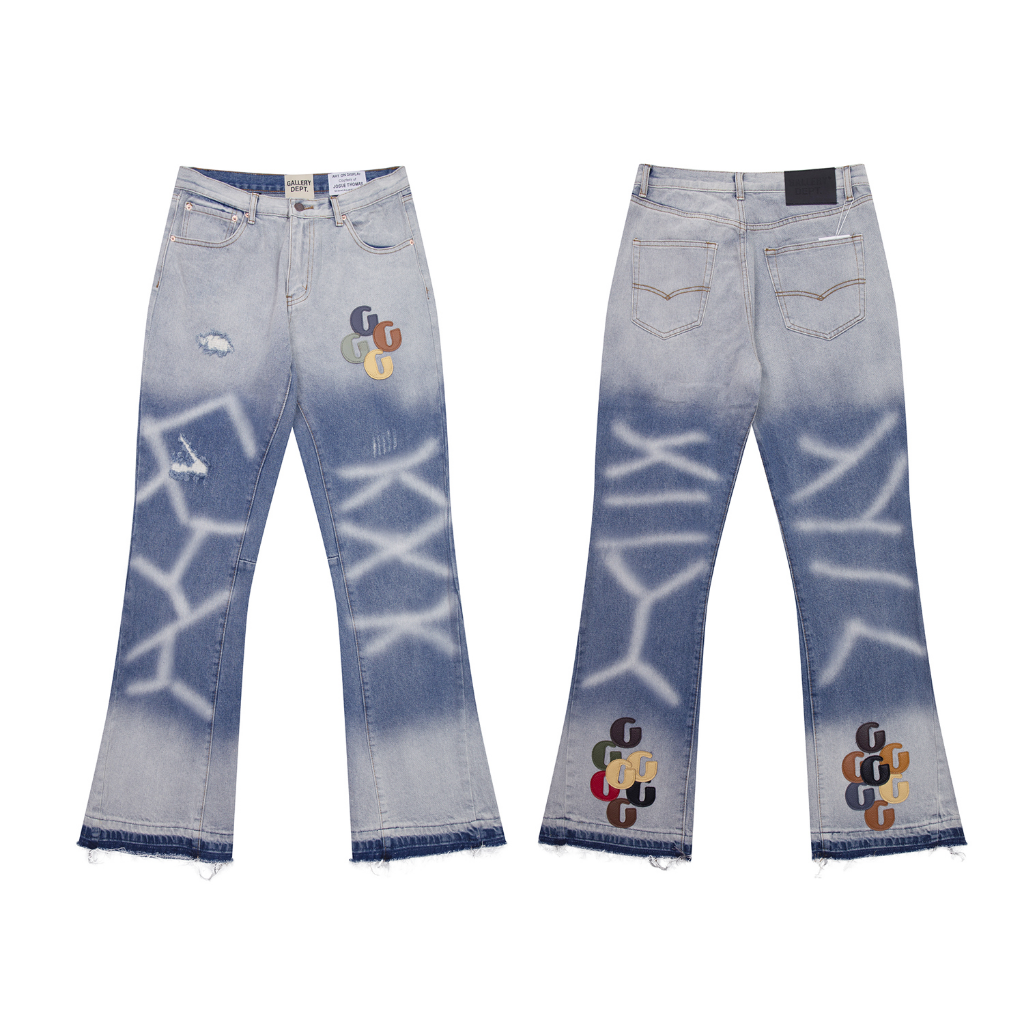 Gallery Dept. Black Coated Flare Jeans