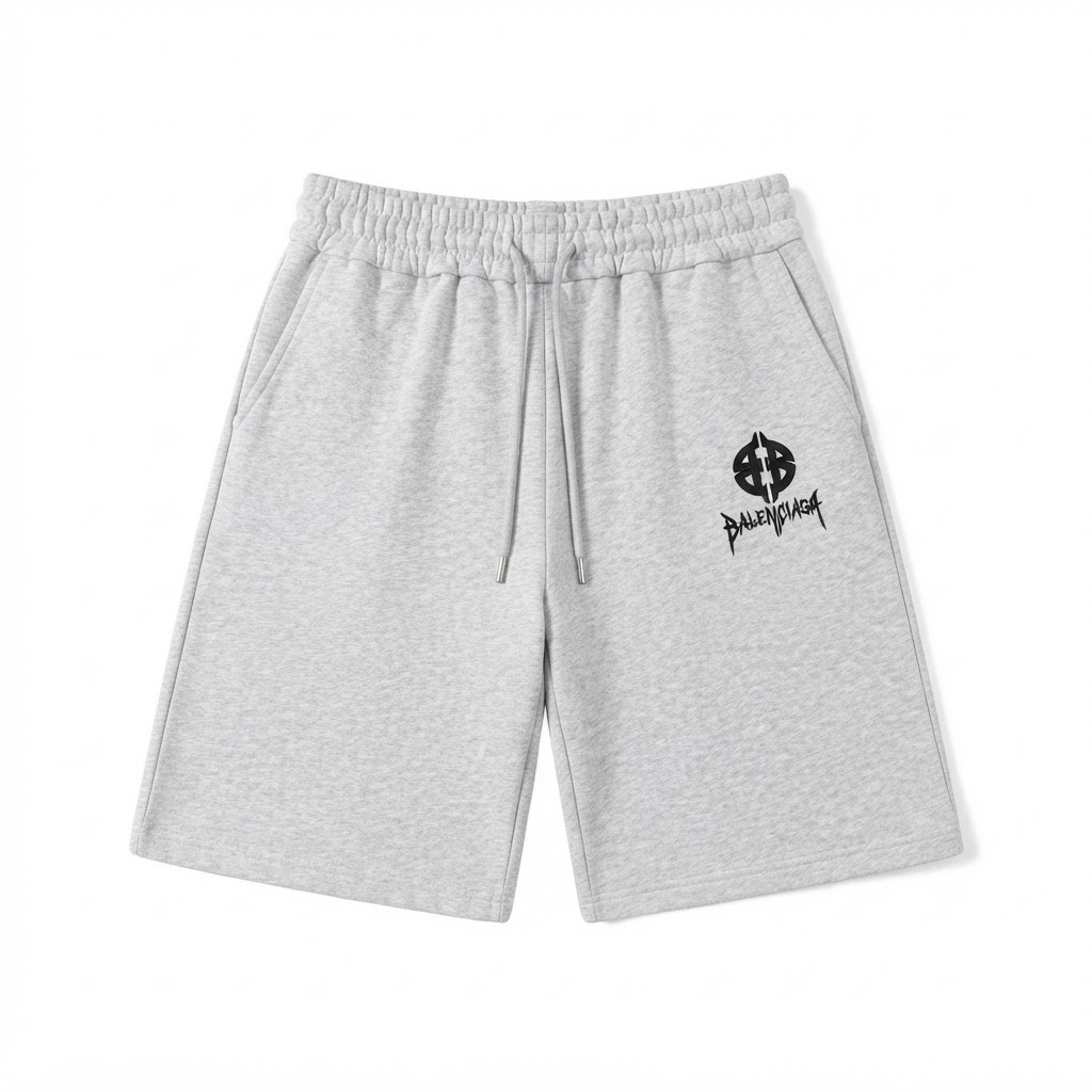 BALENCIAGA Gothic Script Shorts