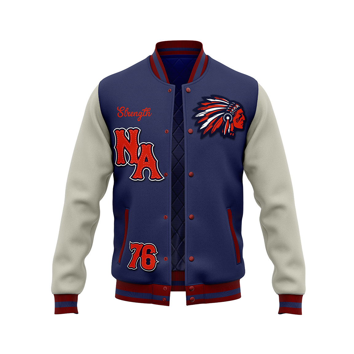 NA Strength Varsity Jacket