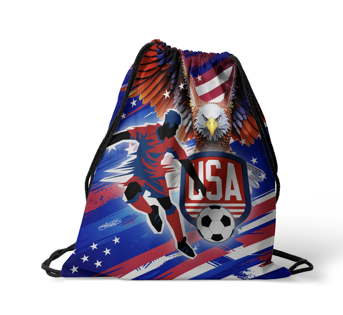 USA Soccer Drawstring Bag