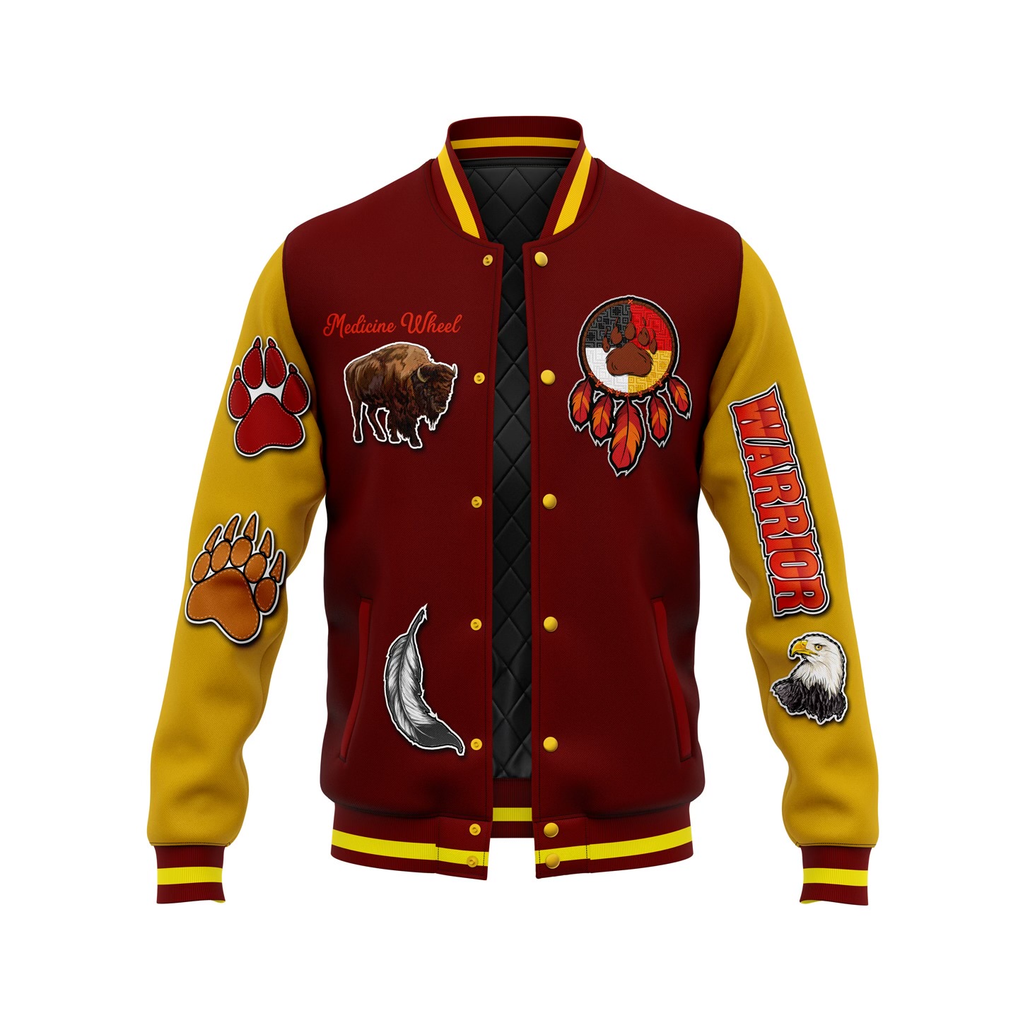 Medicine Wheel Varsity Jacket
