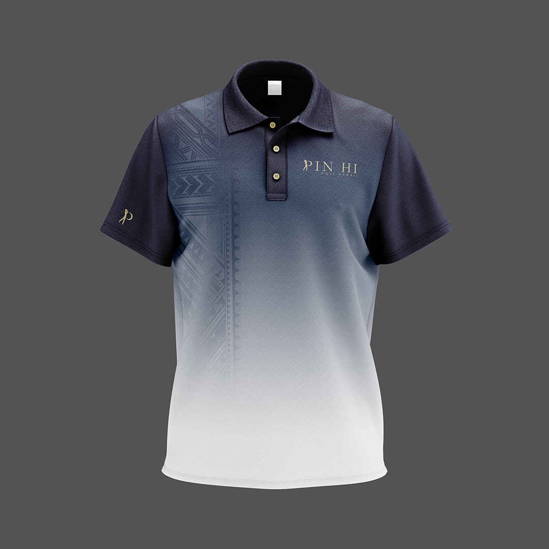 Pin Hi Gradient Tribal Polo