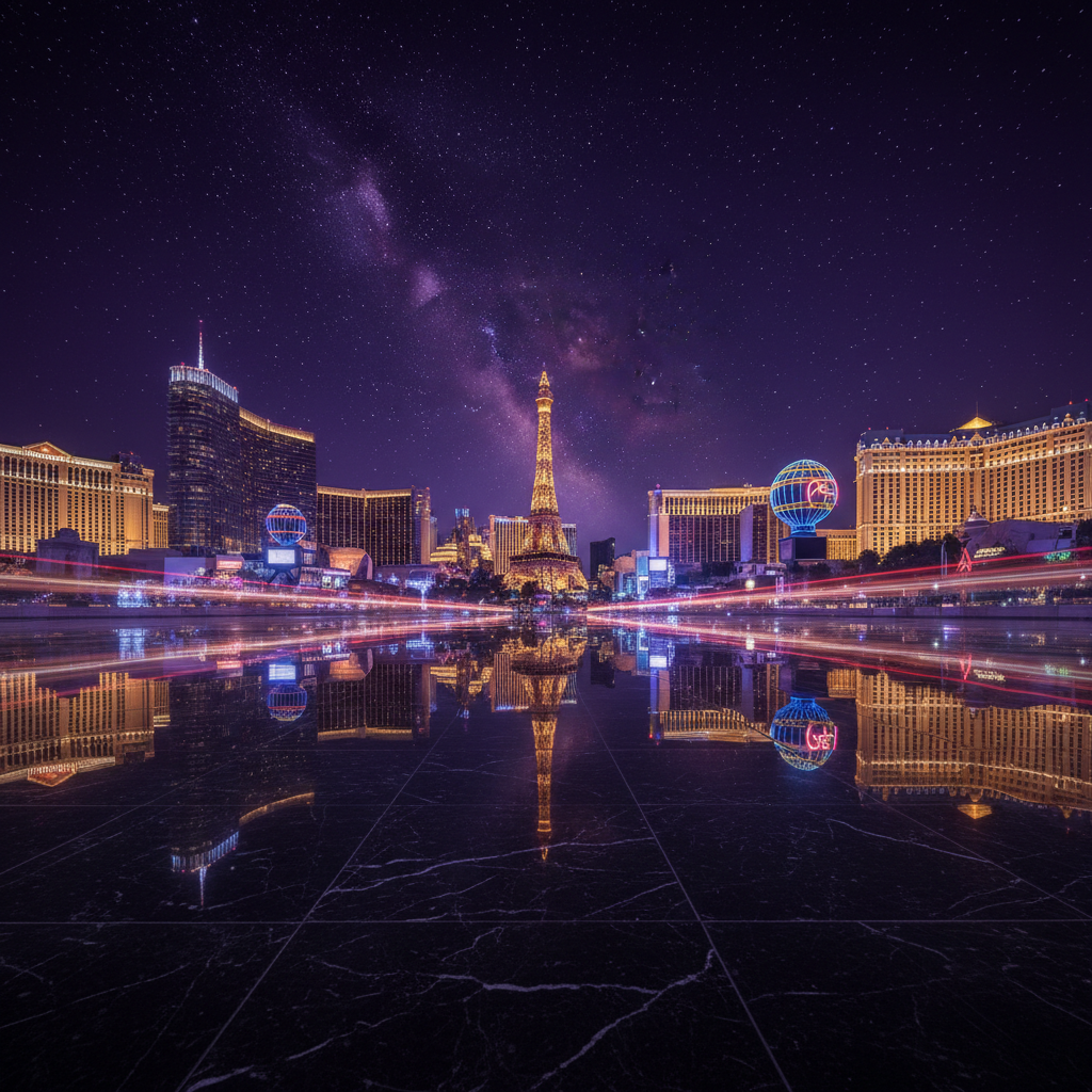 Magical Las Vegas skyline