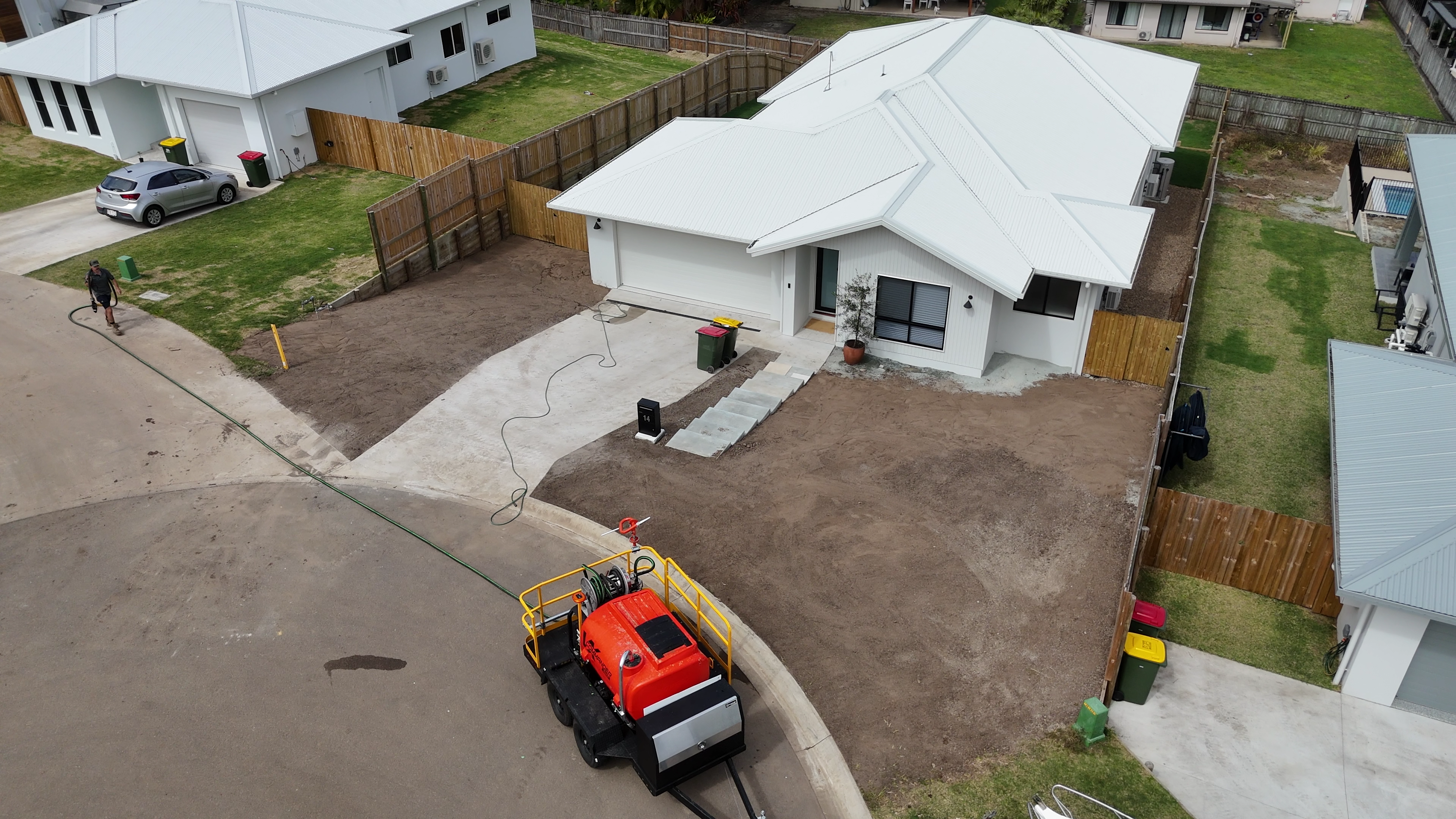 New build before hydroseeding