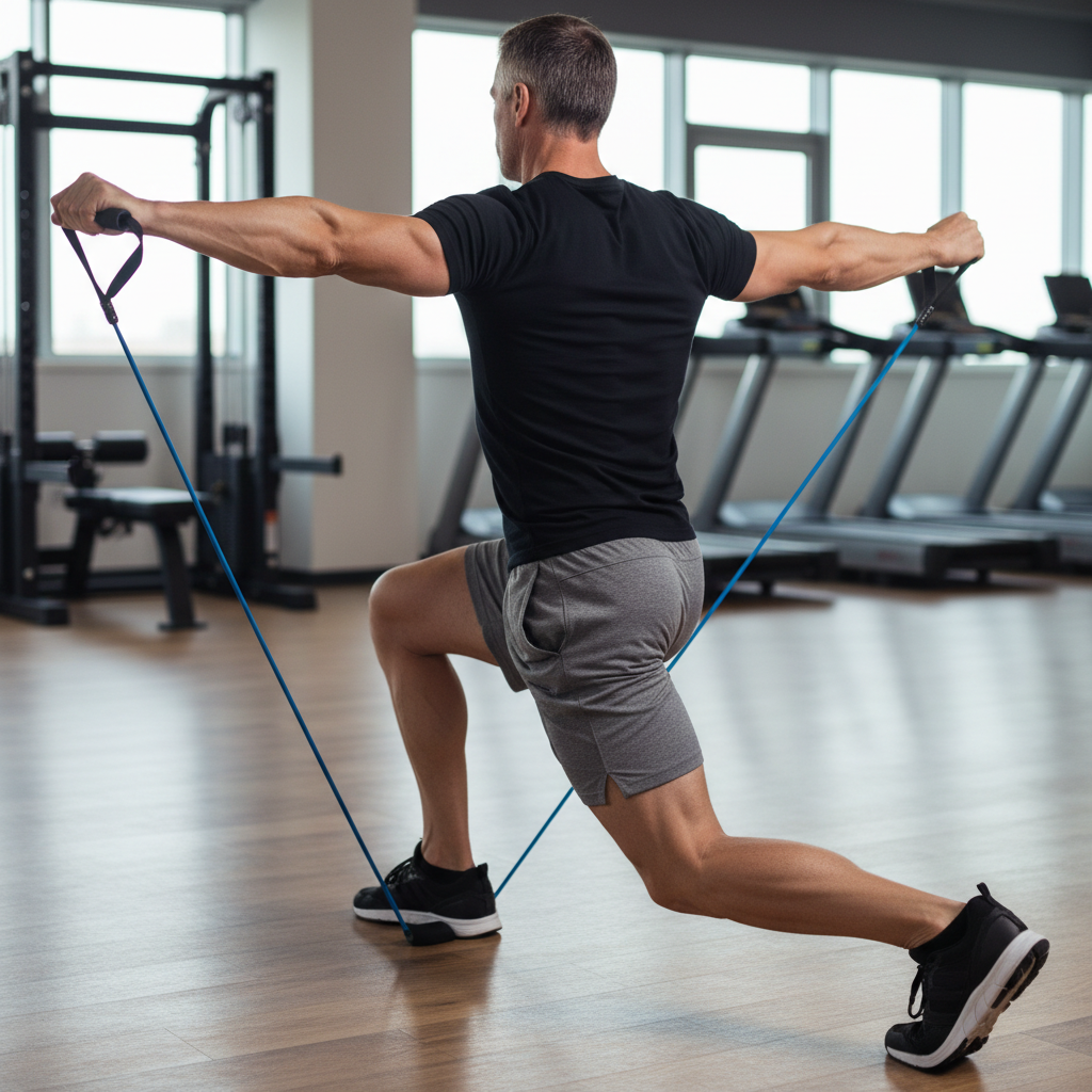 Alt Leg Reverse Lunges with Horizontal Arm Abduction