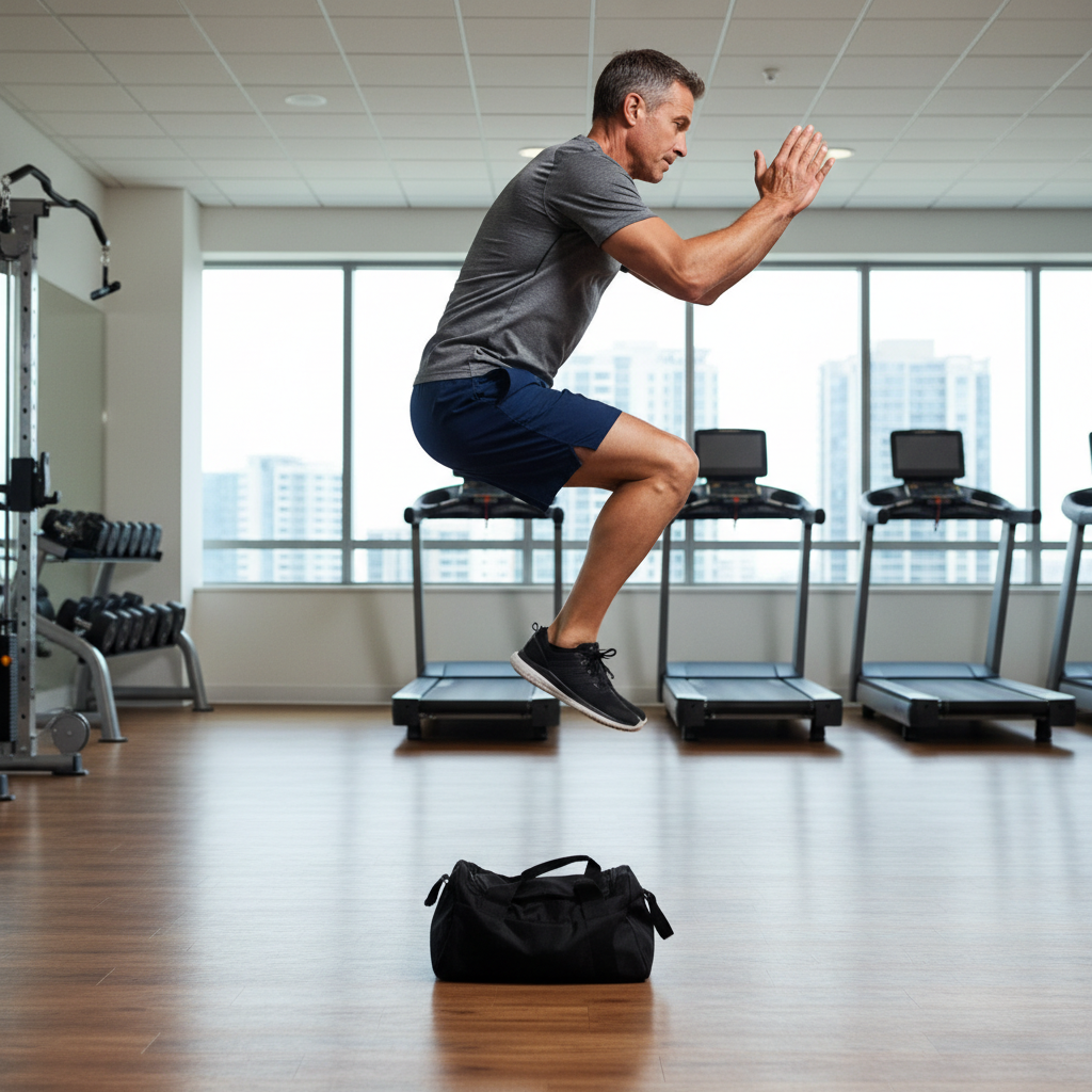 Side to Side Jumps over Bag