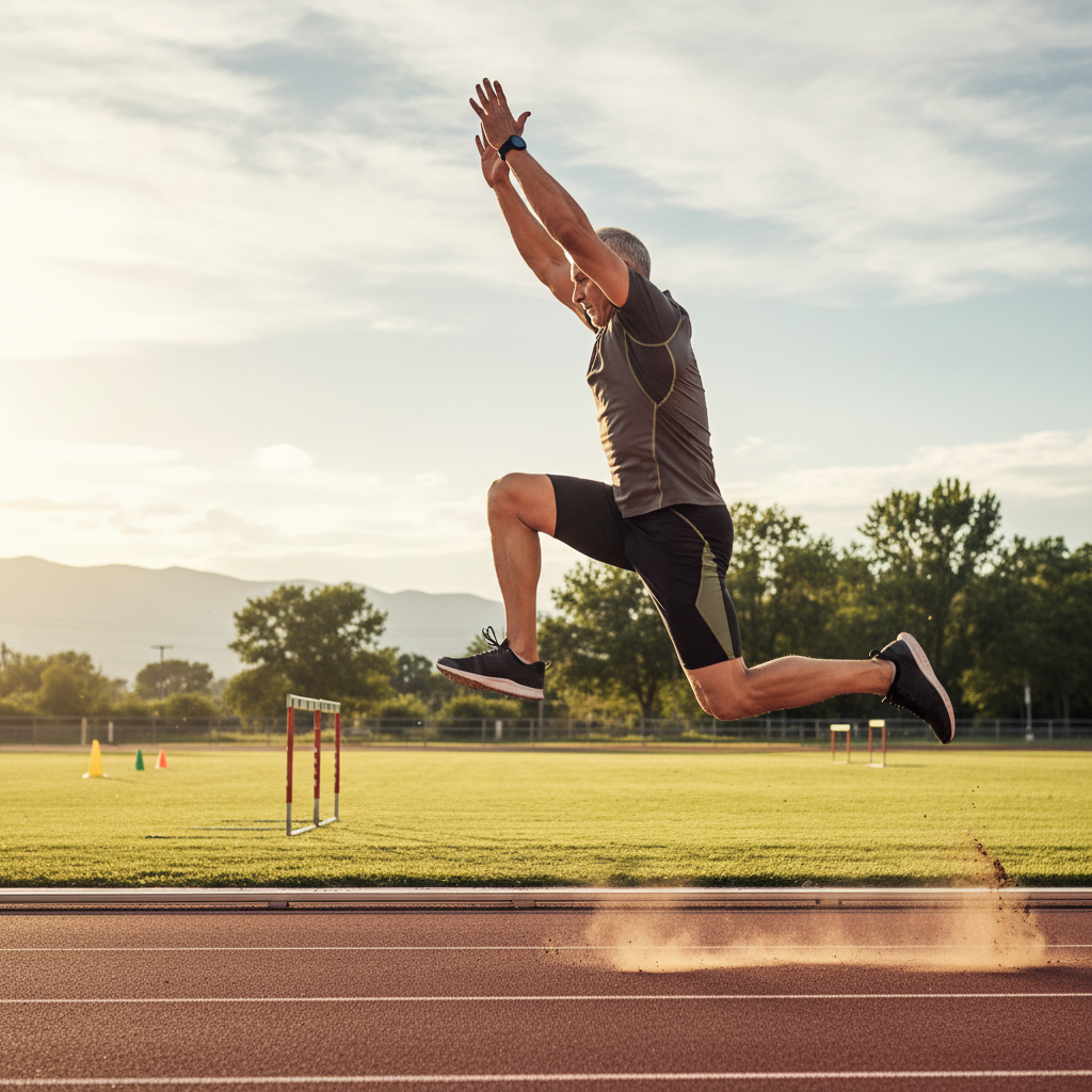 Overhead Lunge Jumps (Outside)