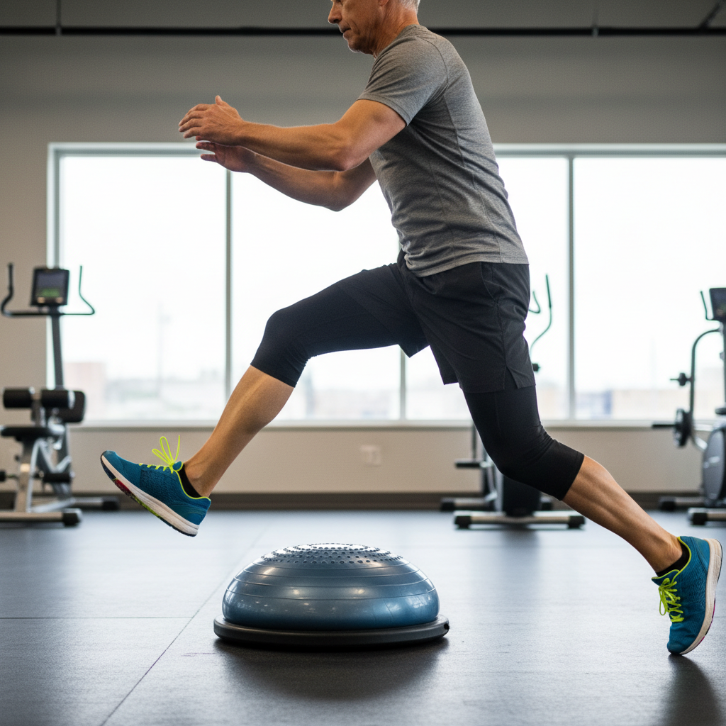 BOSU Straddle Jumps