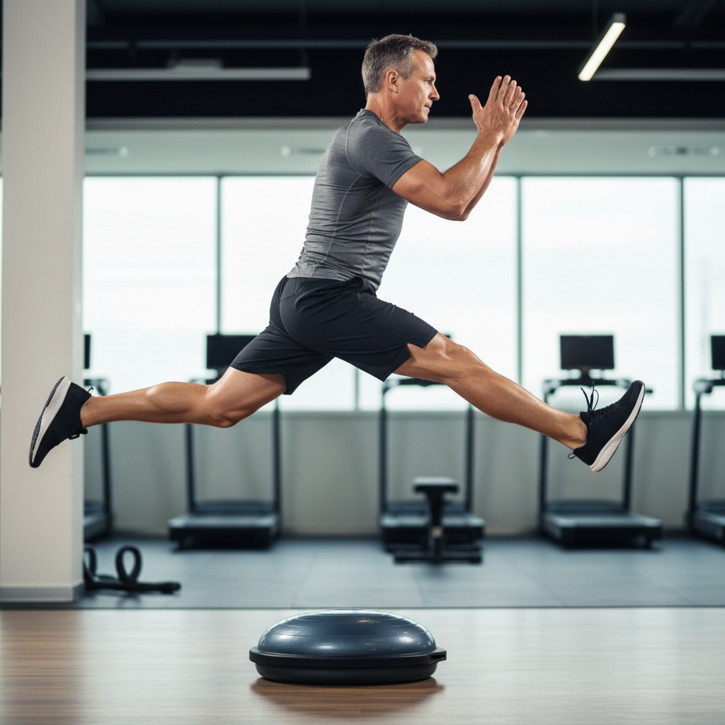 BOSU Scissors Jumps