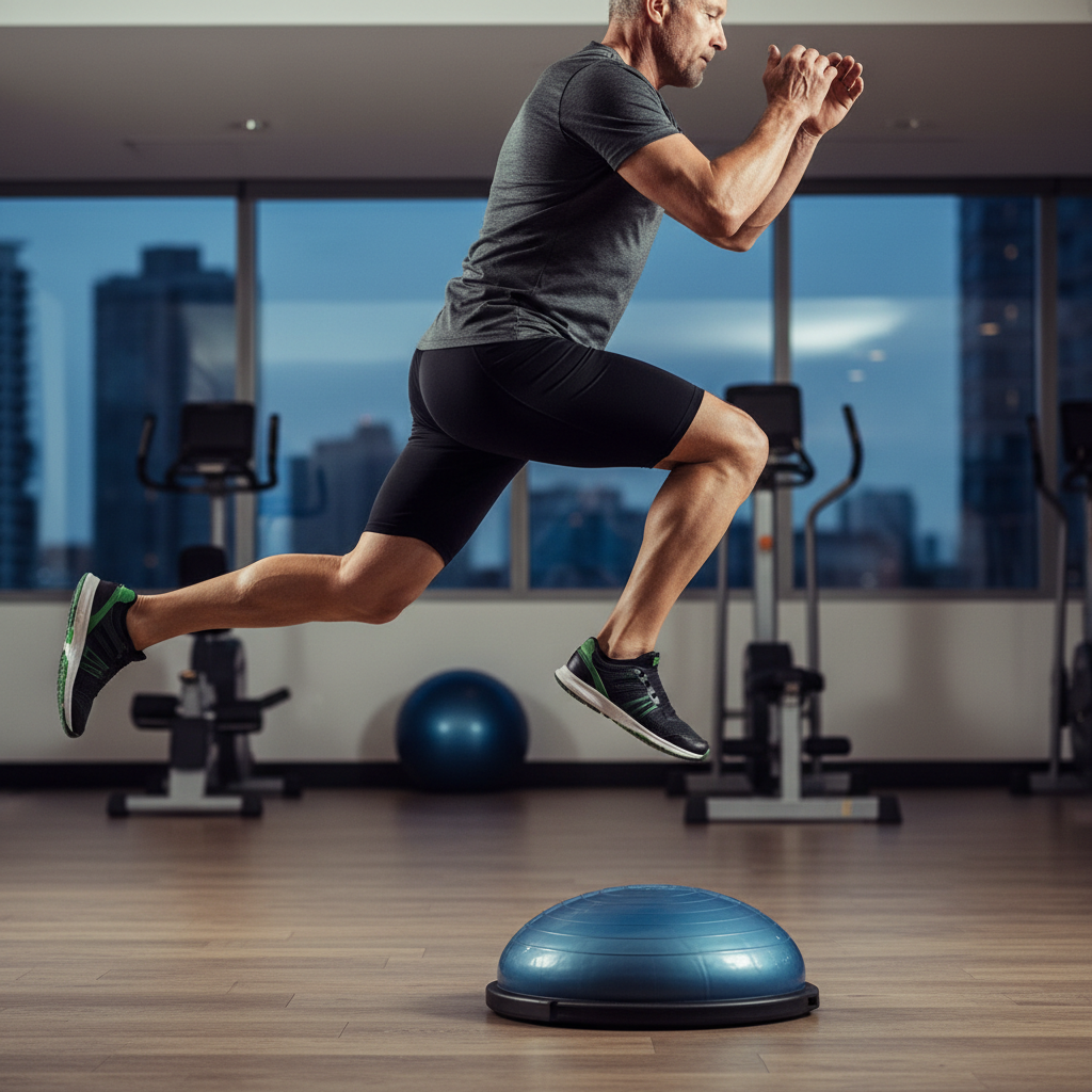 BOSU Scissors Jumps