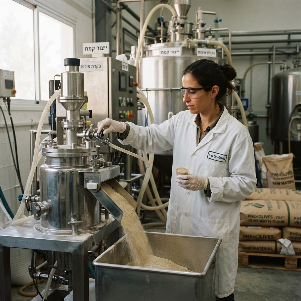 Israeli Startup PhenOlives Transforms Olive Oil Waste into Sustainable Flour and Antioxidants