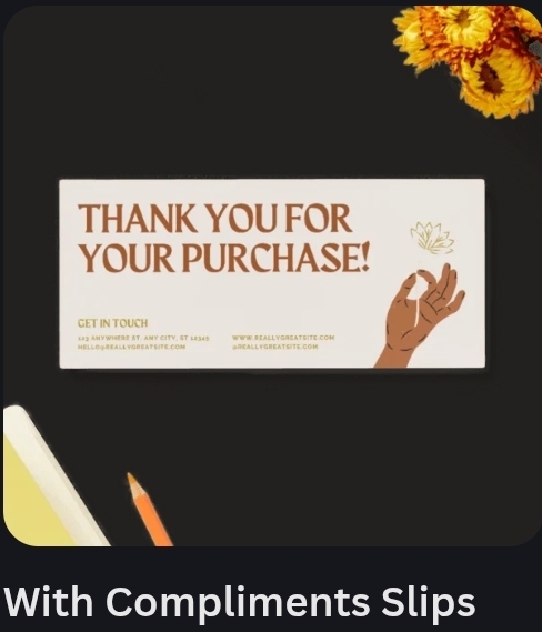 With Compliments Slip