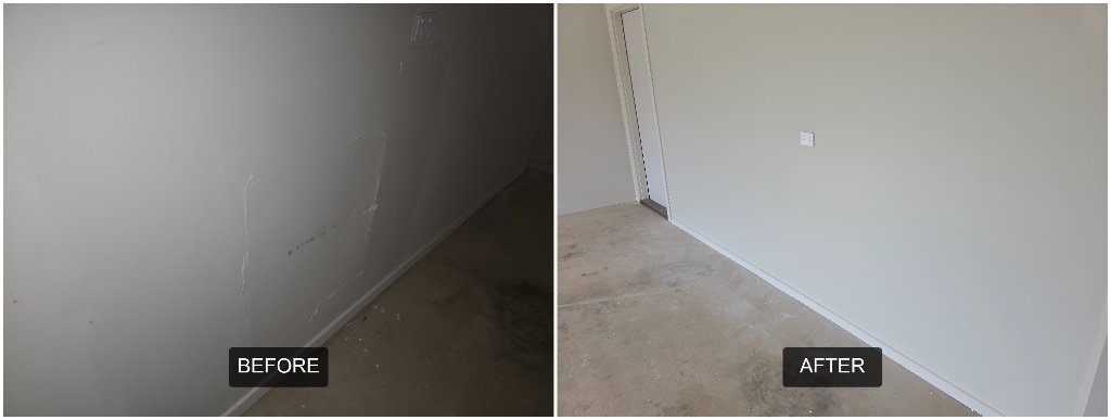 Garage plaster repair