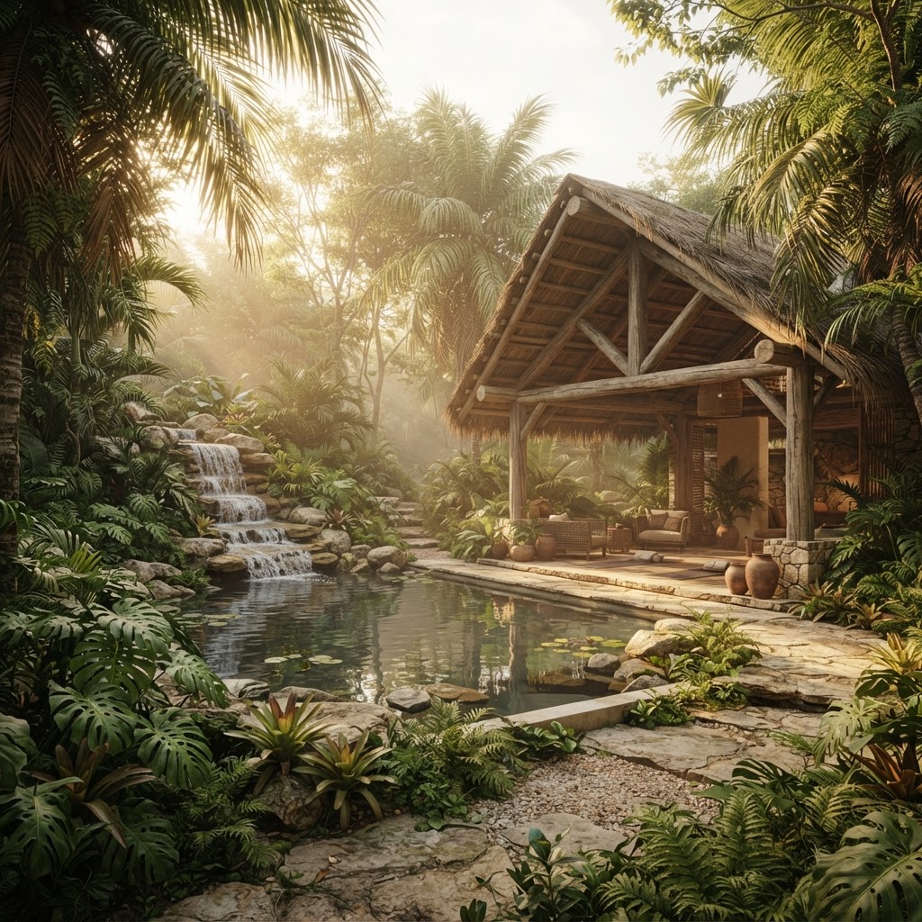 Riviera Maya healing environment — presentation art