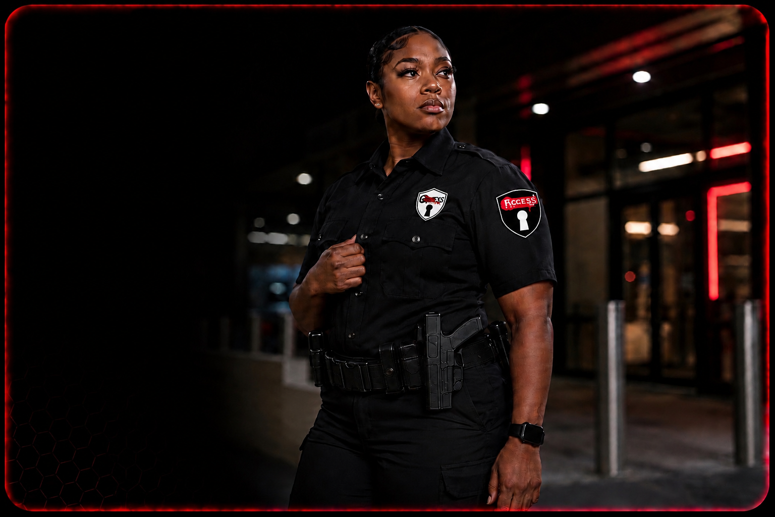 Access Patrol armed security officer on duty