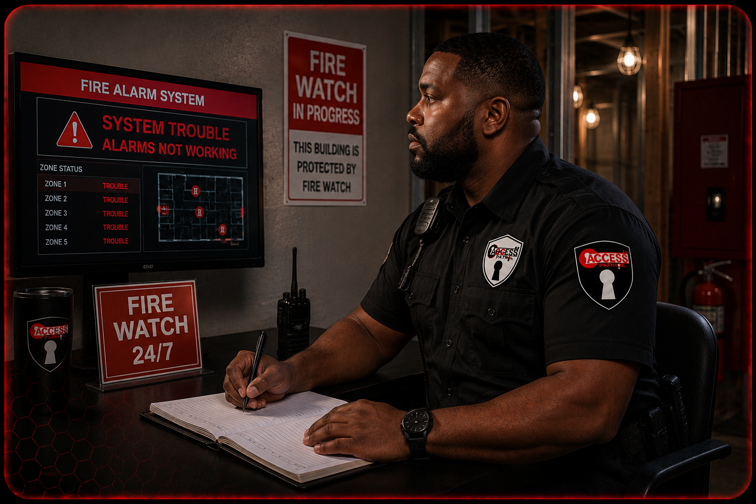 Fire watch safety inspection