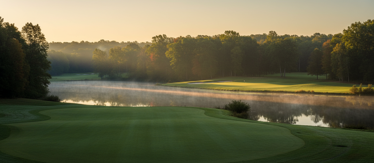 Forest Lake at dawn
