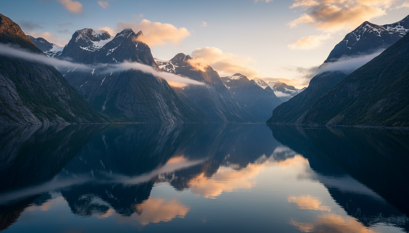 Norsk fjordlandskap