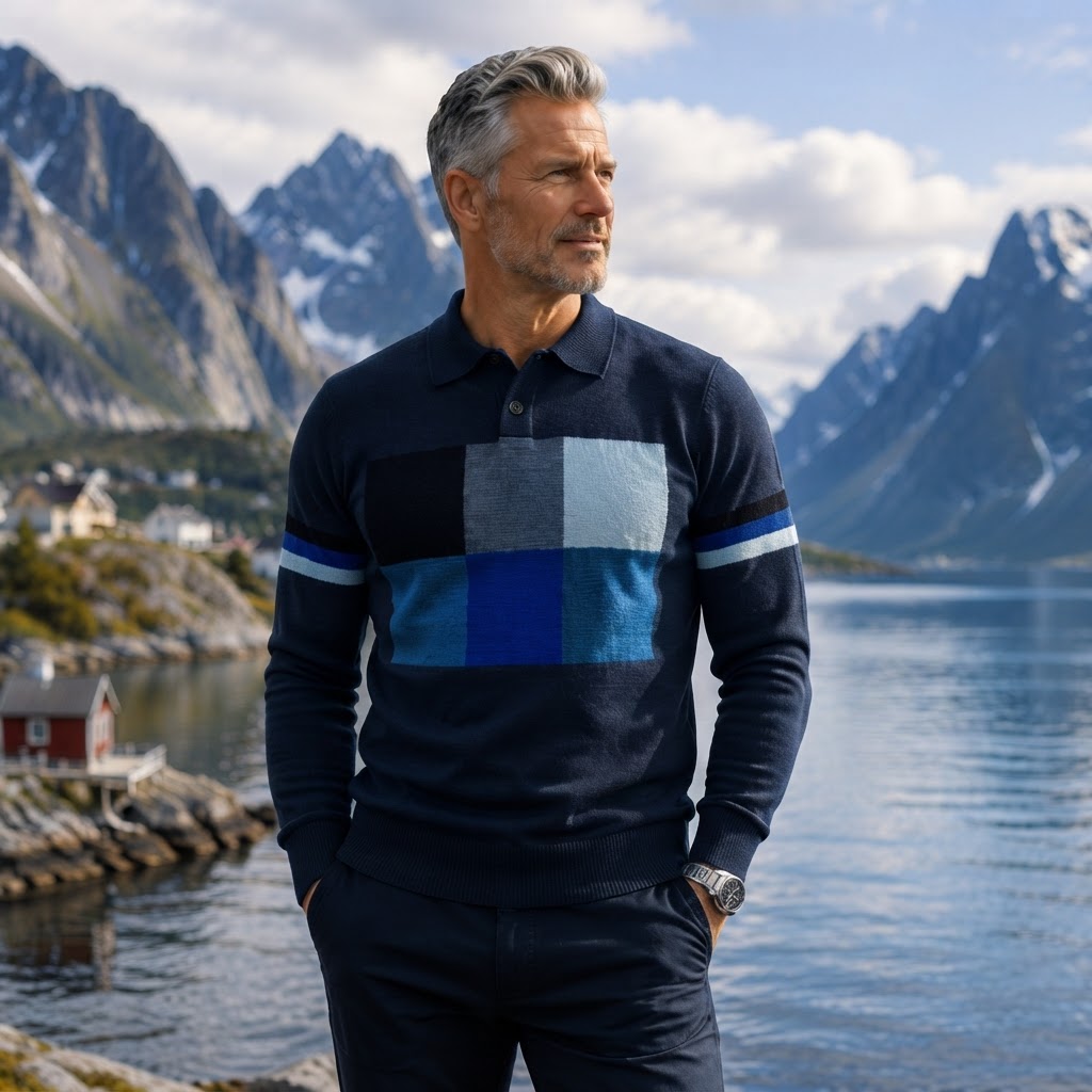 Nordic Six Polo Knit genser