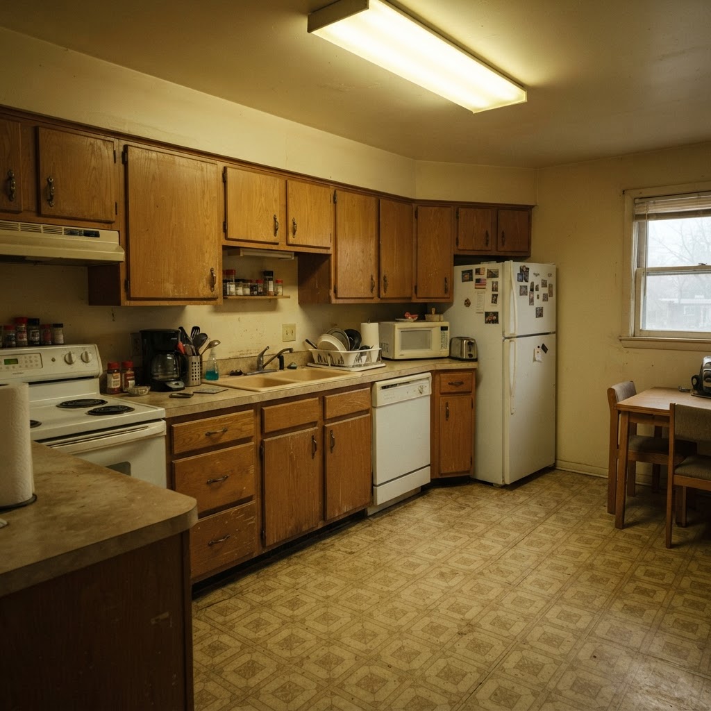 The Augusta Kitchen Transformation before renovation