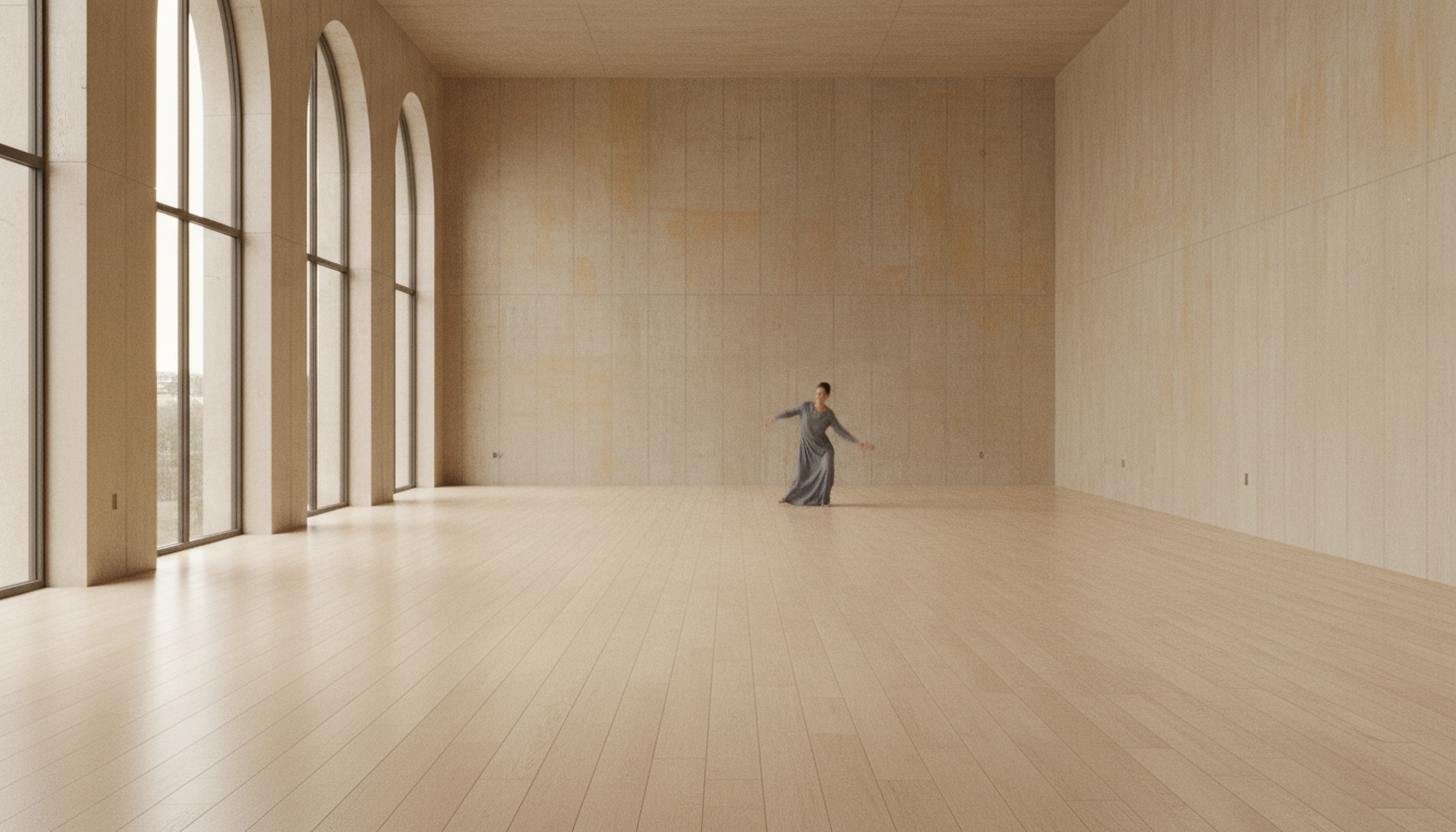 Somove studio interior with vast minimalist architecture