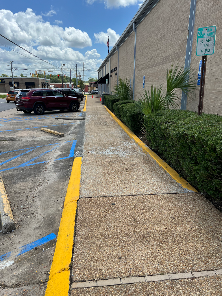 After Concrete Cleaning — Commercial Walkway in Dothan, AL by EcoClear Dothan