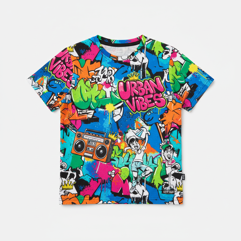 Boy's Cotton Printed T-Shirt