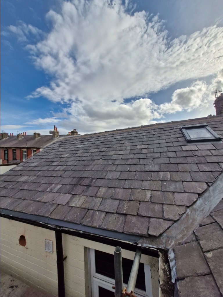Re-Roofing in Progress