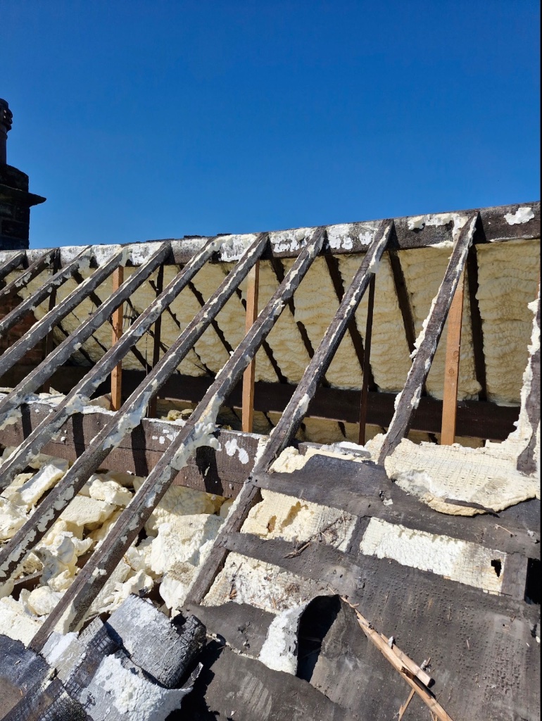 Roof Structure Stripped Back
