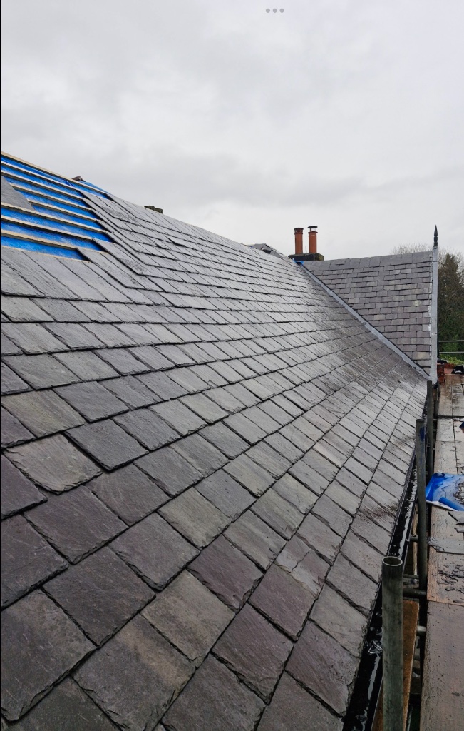 Completed Slate Roof
