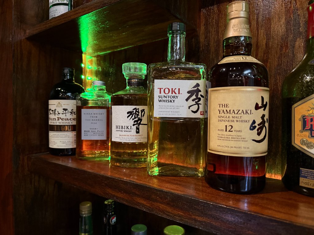 Premium Japanese whisky collection