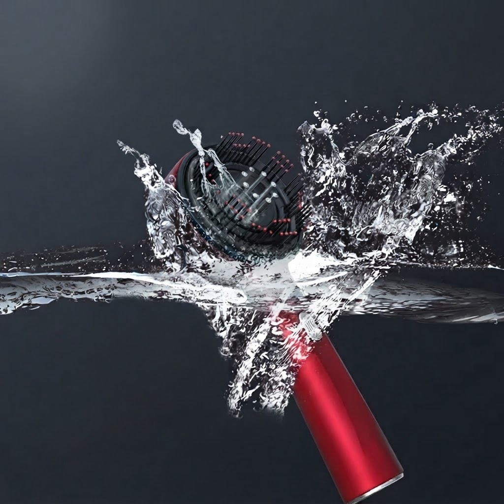 IPX7 waterproof scalp massager