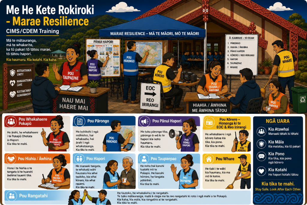 Me He Kete Rokiroki — Marae Resilience, CIMS/CDEM Training