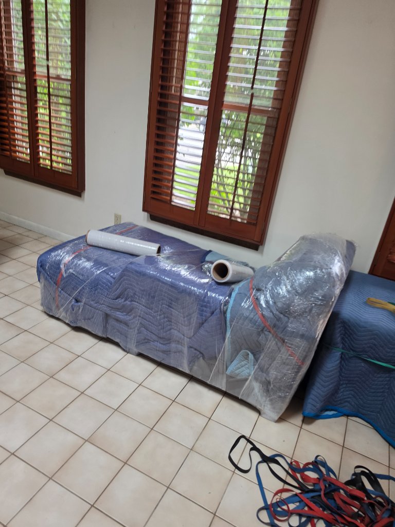 Blanket-Wrapped Sofa