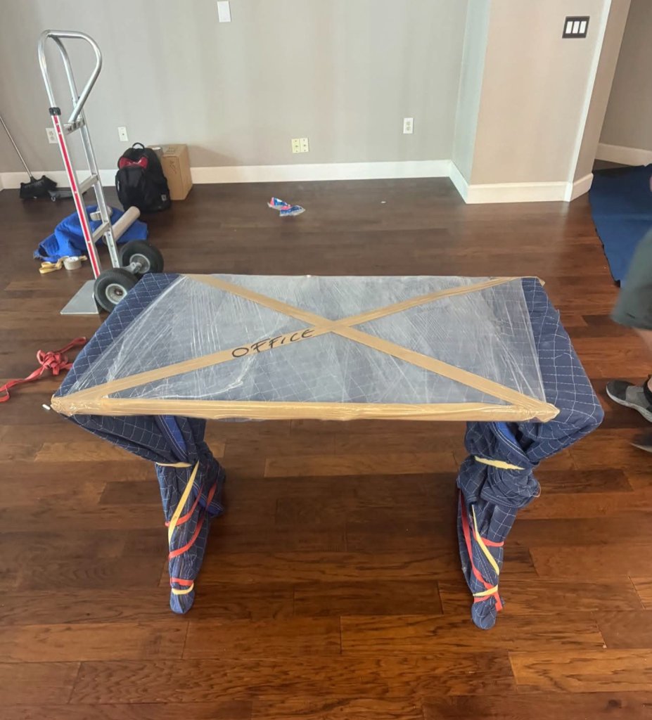 Office Desk Wrapped & Ready