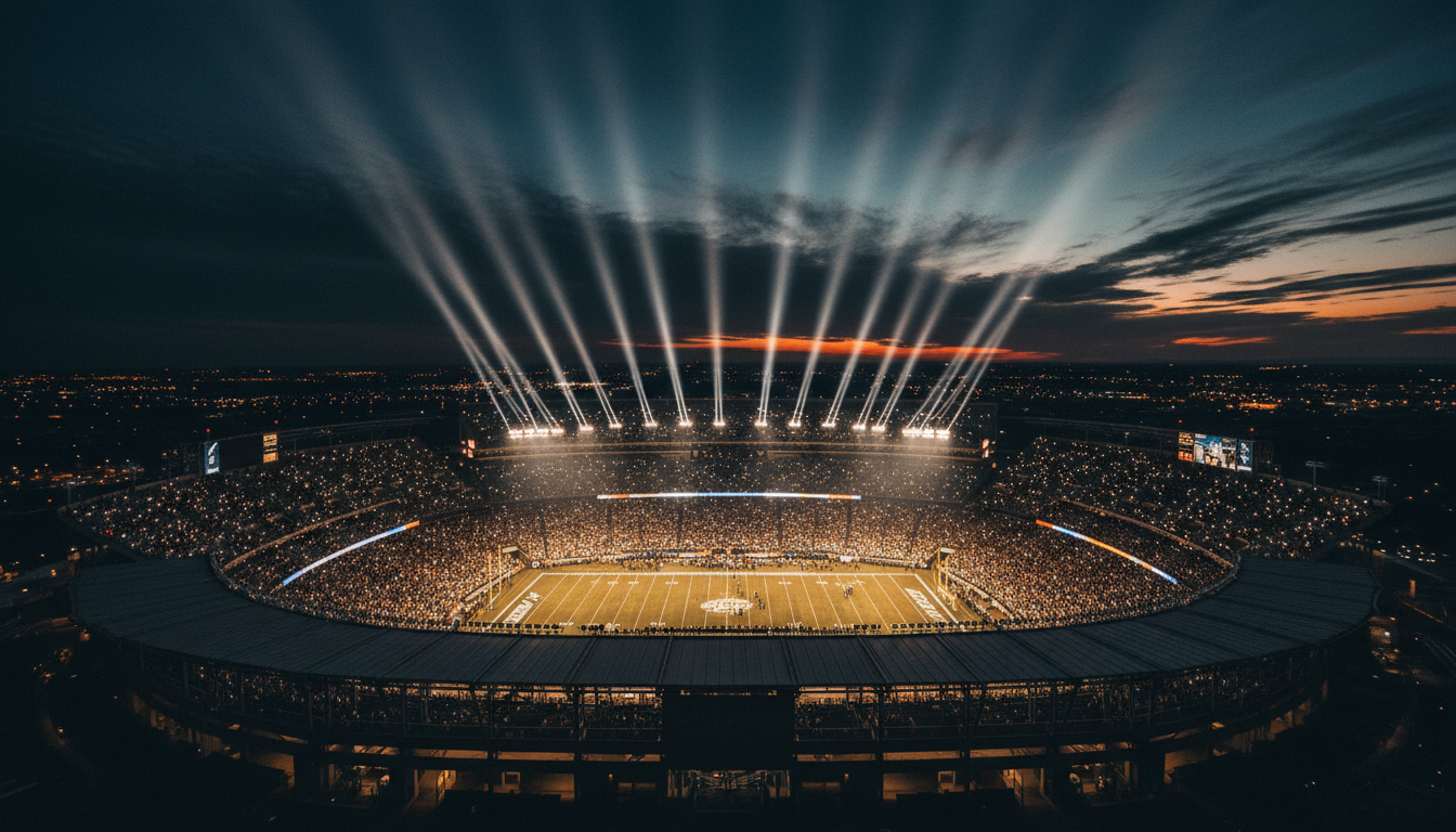 Stadium at night