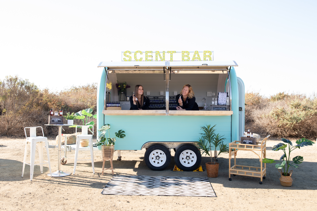Scent Bar trailer at an outdoor event