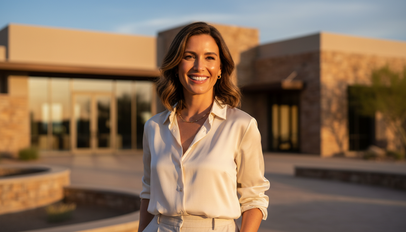 Confident, radiant smile at Studio B Smiles
