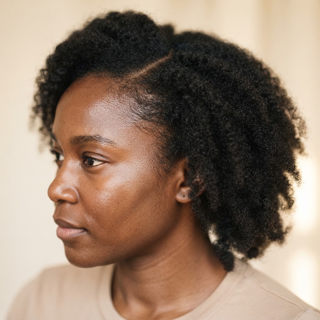 Signs Your Scalp Is Asking For Support — Black woman, luxury hair editorial