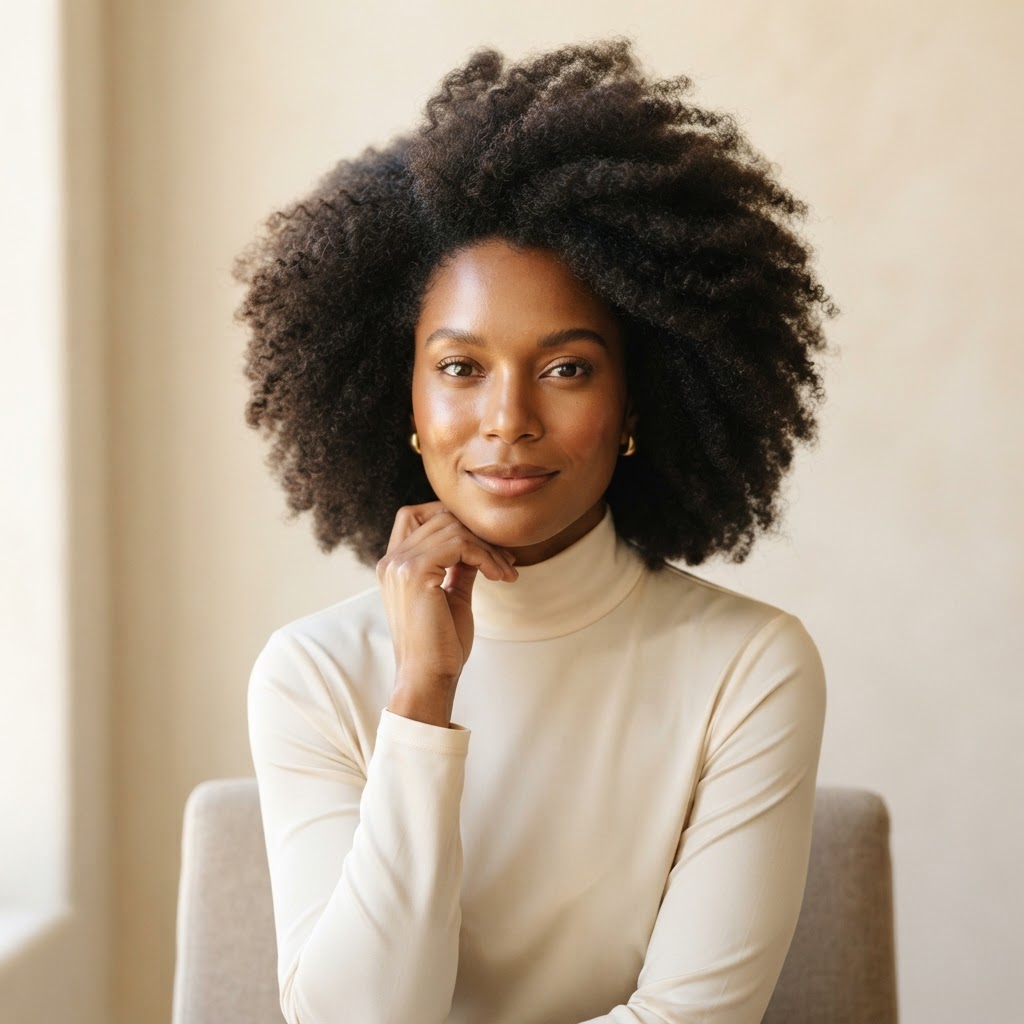 Hair Intelligence: Learning What Actually Works For You — Black woman, luxury hair editorial