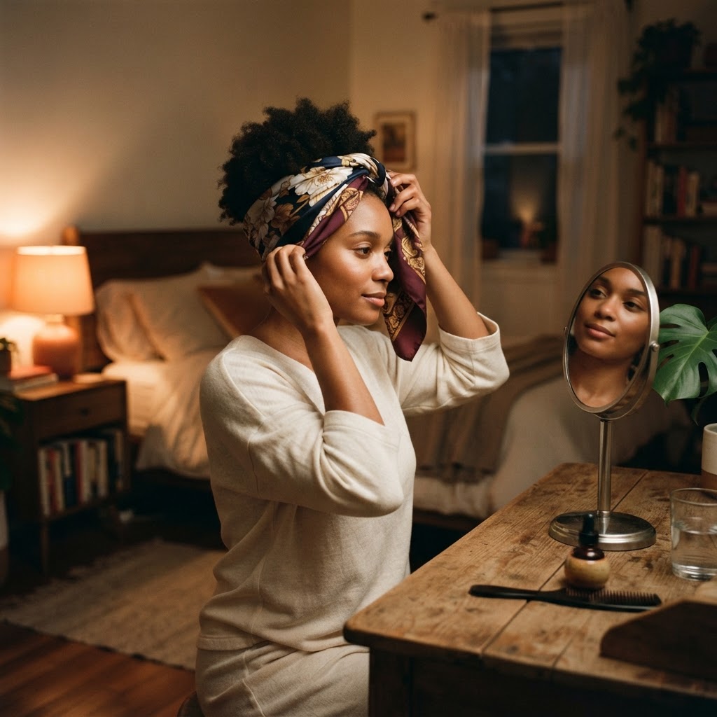 The Art of Showing Up For Yourself — Black woman, luxury hair editorial