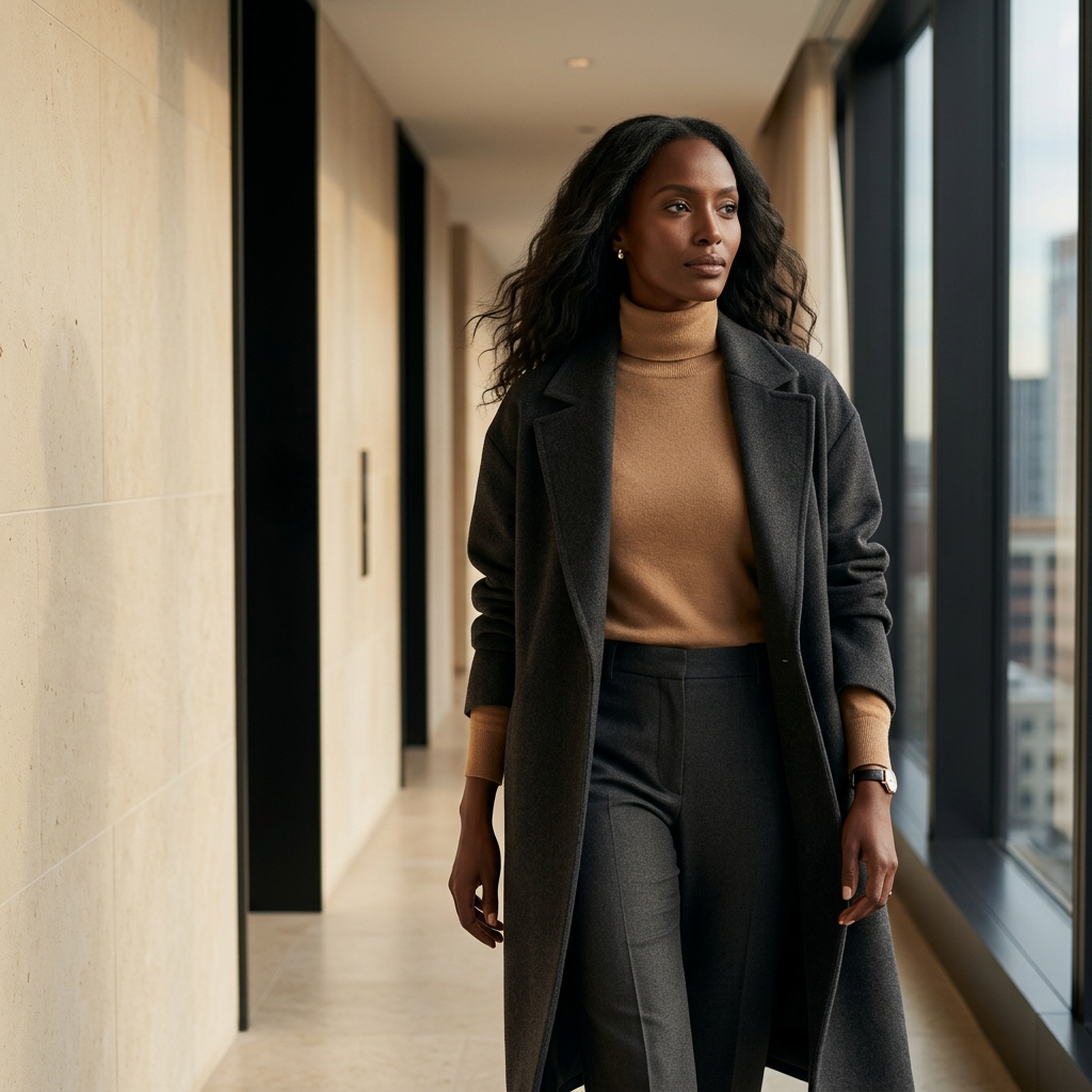 Black woman with luxury hair, confident and radiant