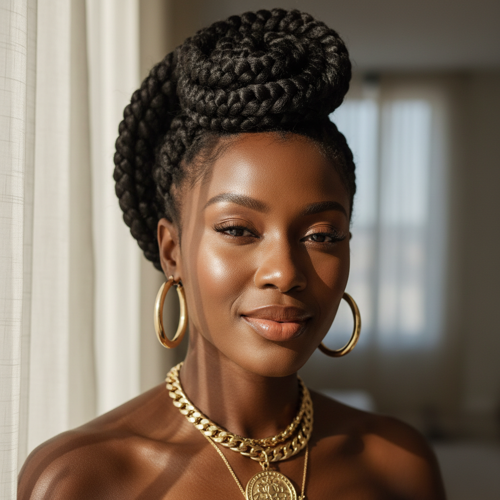 Protective Styling Should Protect — Black woman, luxury hair editorial