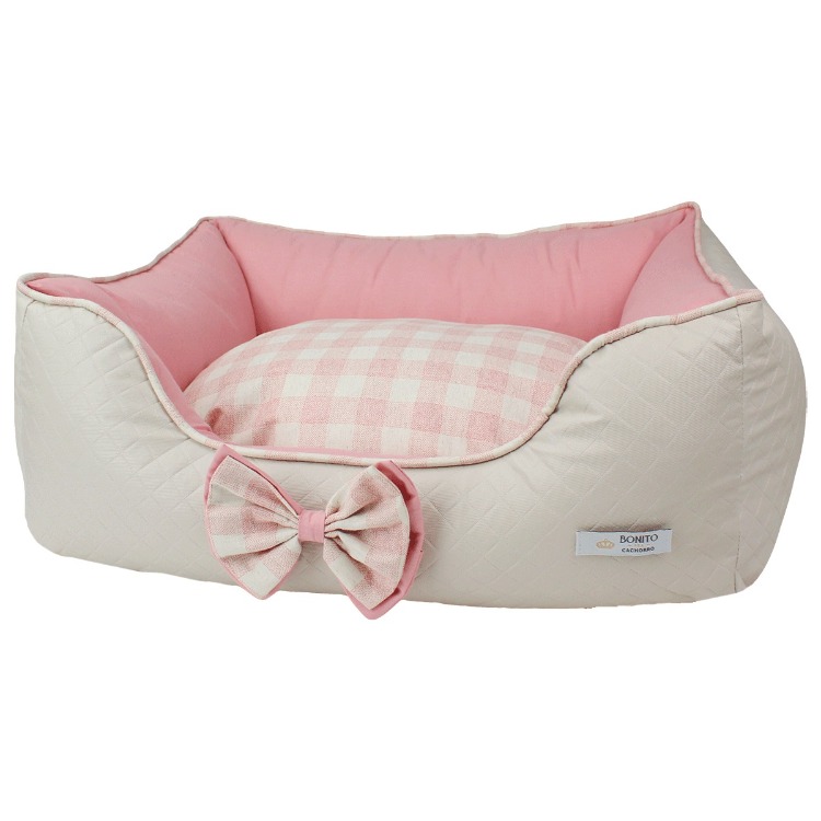 Cama Elegance Classic Xadrez Rose