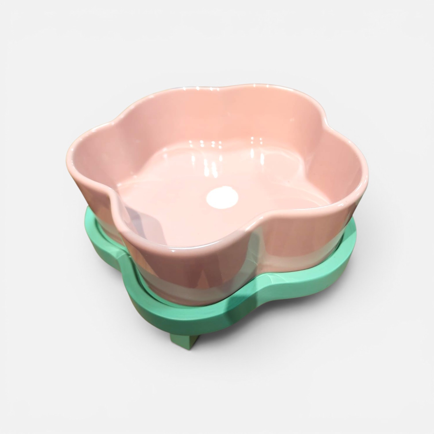 VETRESKA Flora Ceramic Pet Bowl - M