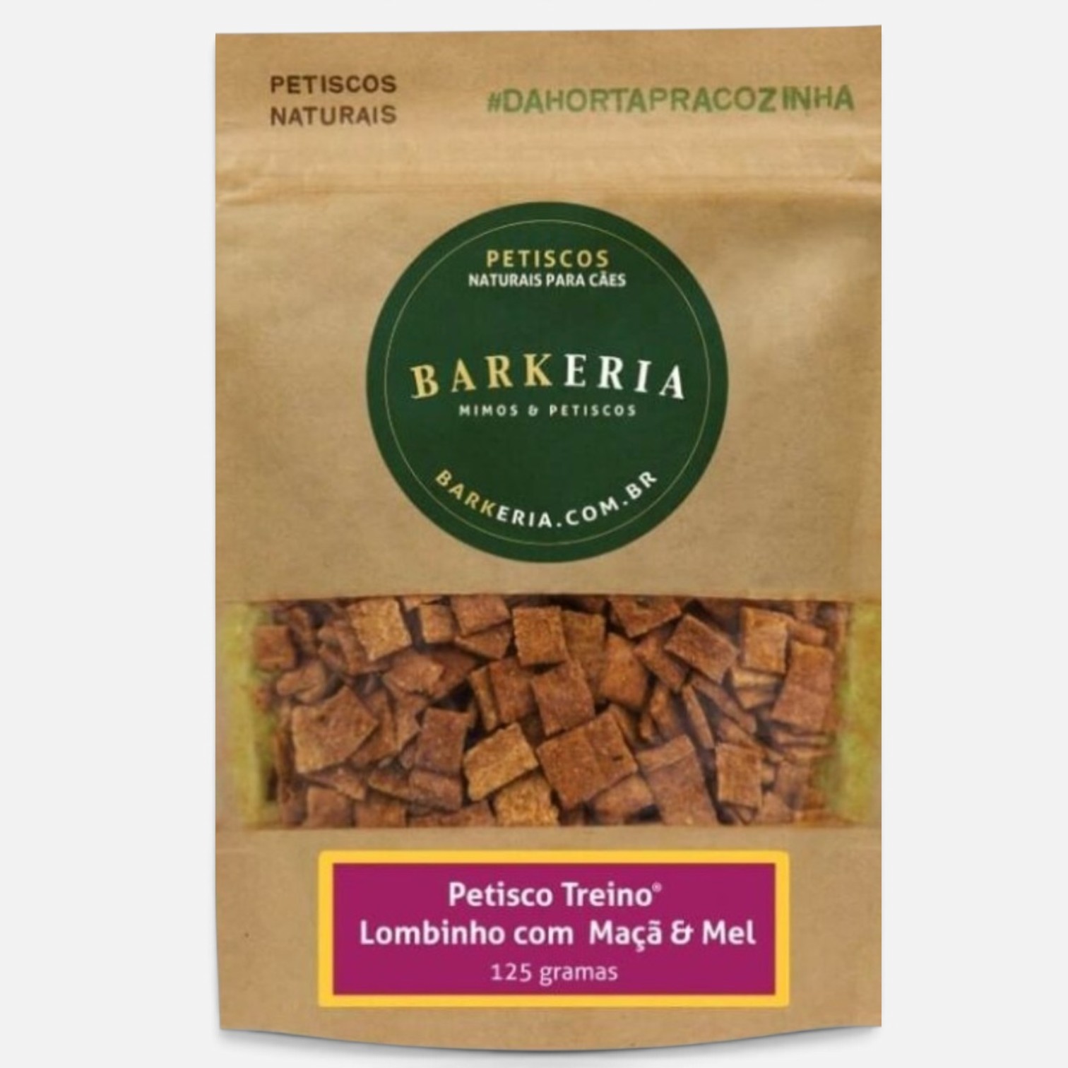 Petisco Treino Lombinho com Maçã e Mel 125g - Barkeria