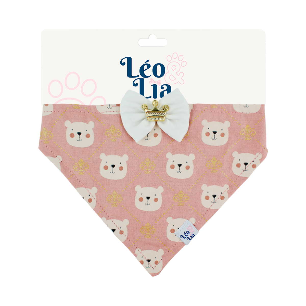 Bandana Urso Rose 1un - M