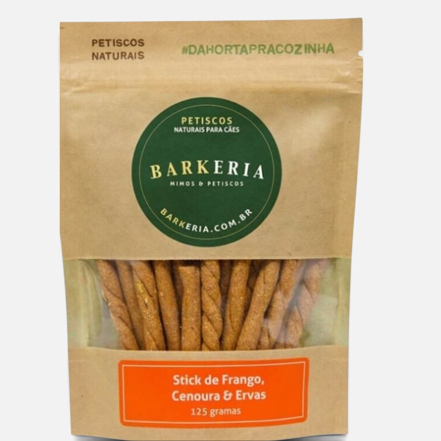 Petisco Stick de Frango, Cenoura e Ervas 125g - Barkeria